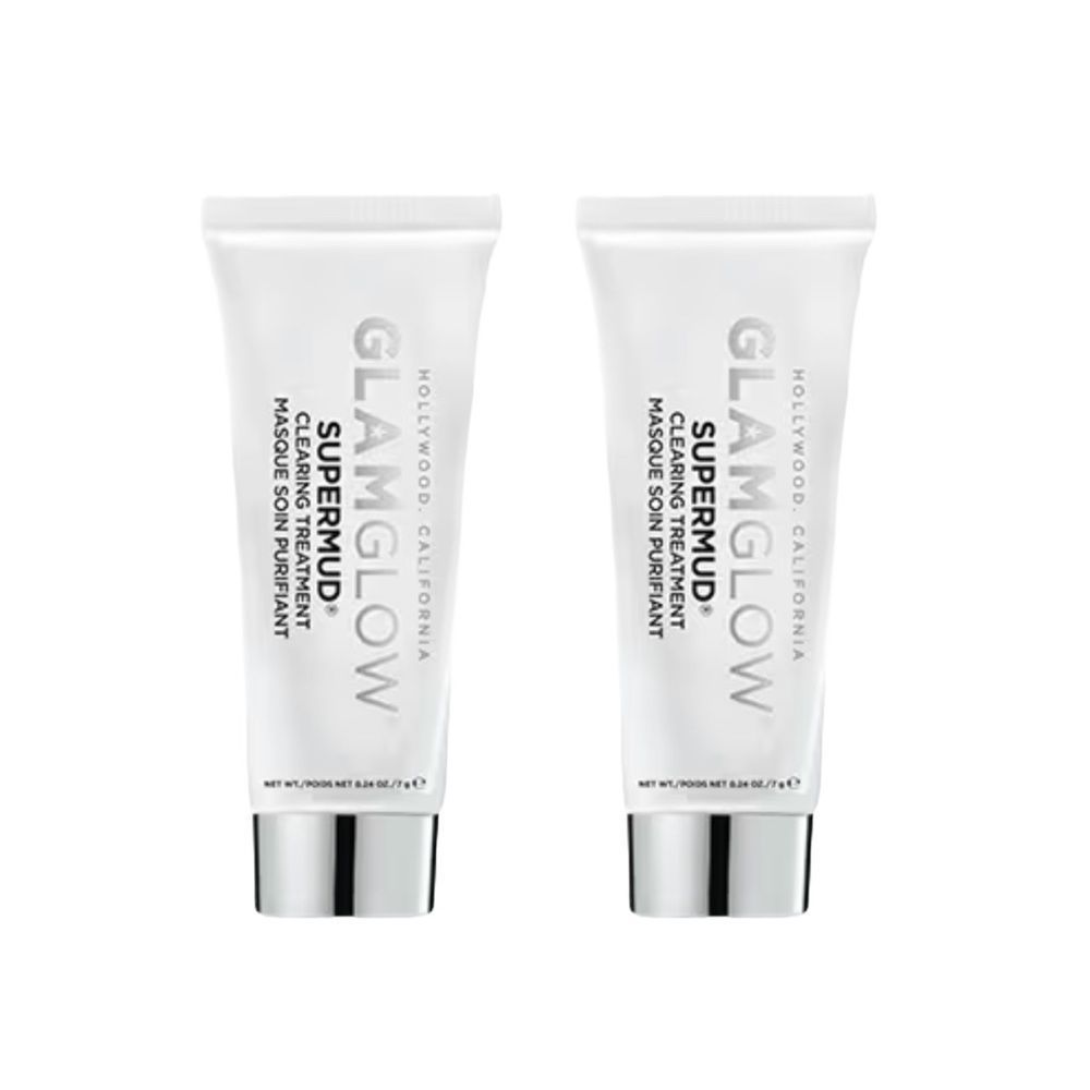 $13❤️‍🔥 LAST 1! GLAMGLOW SUPERMUD Charcoal Instant Treatment Mask 2PK NEW